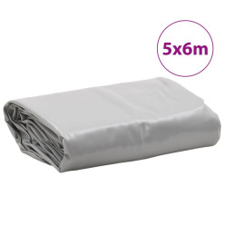 Bâche gris 5x6 m 600 g/m²