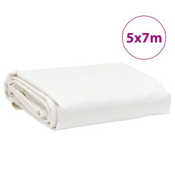 Bâche blanc 5x7 m 600 g/m²