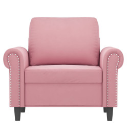 Fauteuil Rose 60 cm Velours