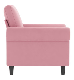 Fauteuil Rose 60 cm Velours