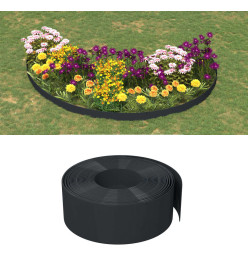 Bordures de jardin 3 pcs noir 10 m 20 cm polyéthylène