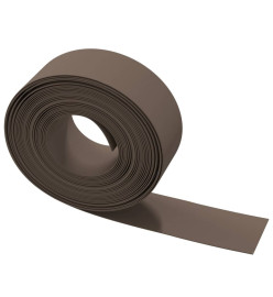 Bordures de jardin 4 pcs marron 10 m 20 cm polyéthylène