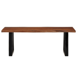 Table basse marron miel 110x55x40 cm bois massif d'acacia