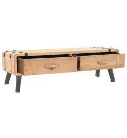 Meuble TV Bois de sapin massif 120 x 33 x 35 cm