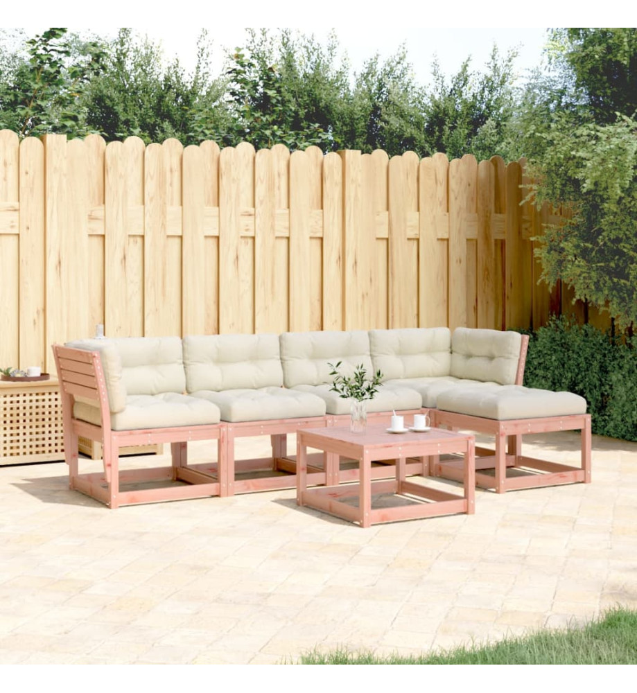 Salon de jardin 5 pcs avec coussins bois massif douglas Salon de jardin 5 pcs avec coussins bois massif douglas