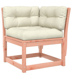 Salon de jardin 5 pcs avec coussins bois massif douglas