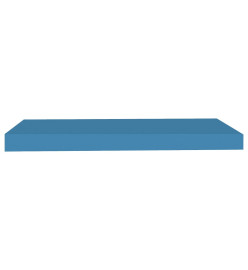 Étagères murales flottantes 2 pcs Bleu 60x23,5x3,8 cm MDF