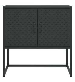 Buffet Noir 75x35x75 cm Acier