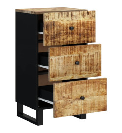 Buffet avec 3 tiroirs 40x33,5x75 cm bois massif de manguier