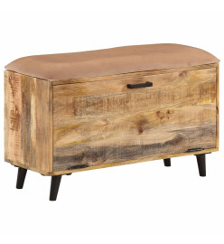 Banc 80x30x45 cm bois massif de manguier