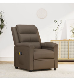 Fauteuil de massage électrique Gris Similicuir