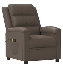 Fauteuil de massage électrique Gris Similicuir