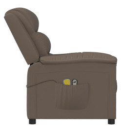 Fauteuil de massage électrique Gris Similicuir