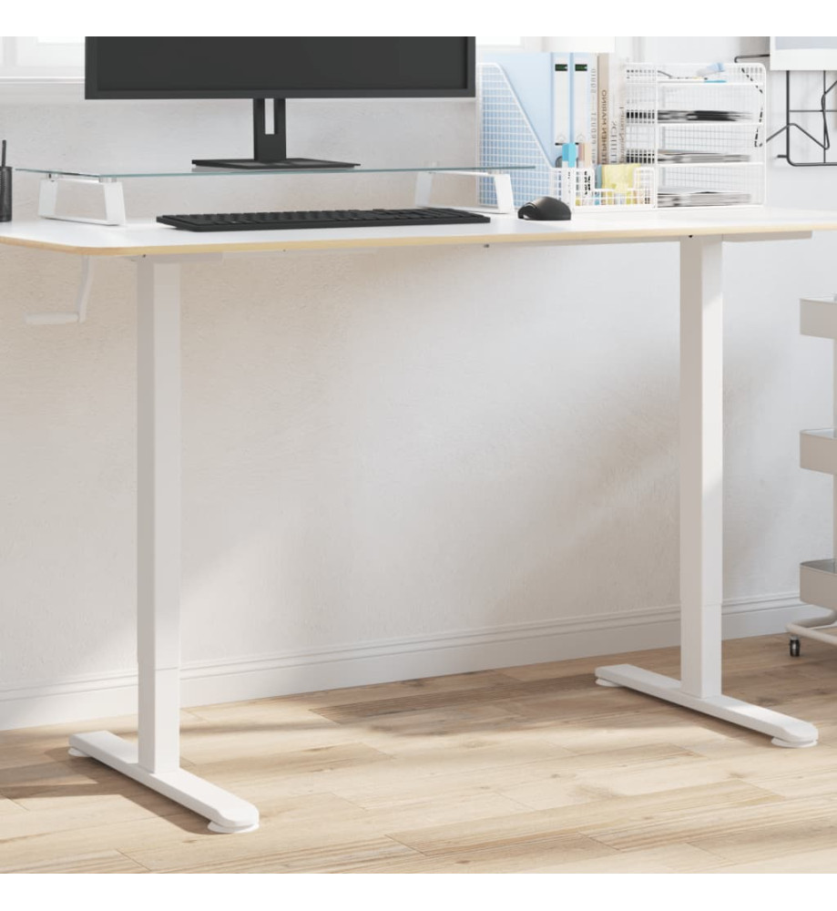 Cadre de bureau debout blanc (94-135)x60x(70-114) cm acier