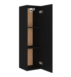 Ensemble de meubles TV 4 pcs Noir Bois d'ingénierie