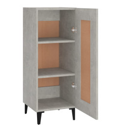 Buffet Gris béton 34,5x34x90 cm Bois d'ingénierie