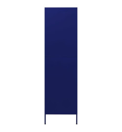 Garde-robe Bleu marine 90x50x180 cm Acier