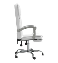 Fauteuil inclinable de bureau Blanc Similicuir