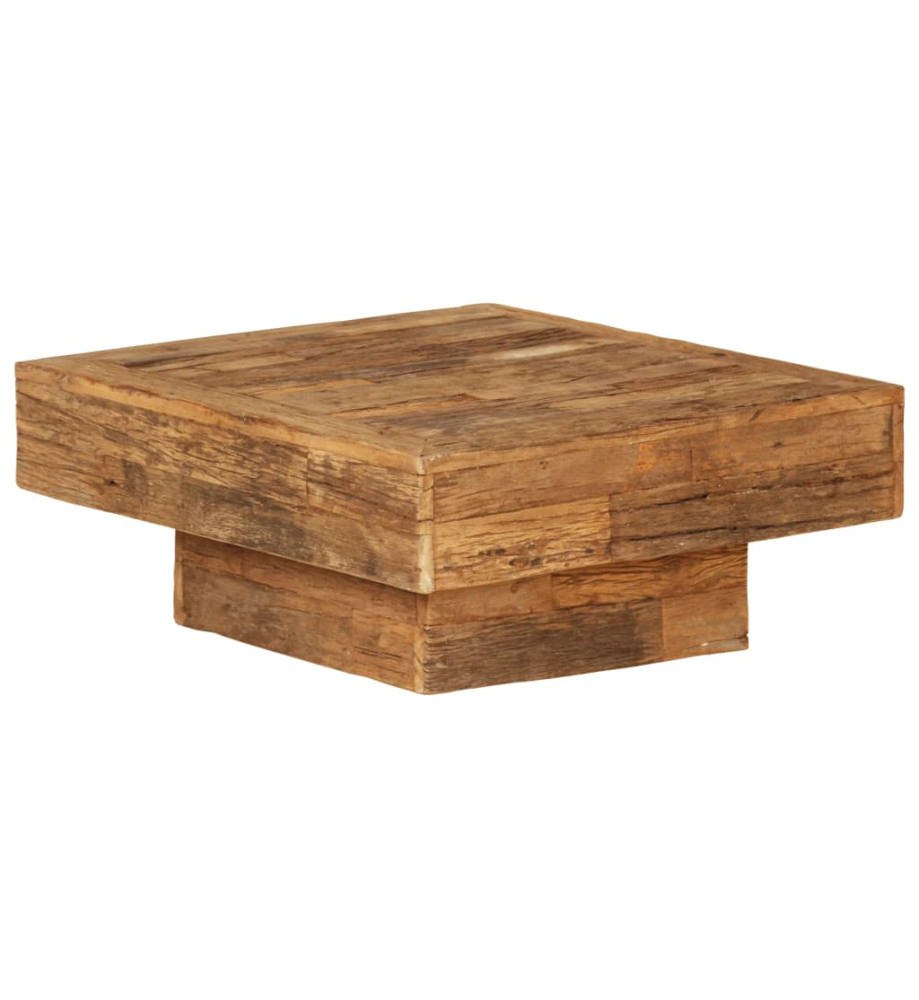 Table basse Bois de récupération massif 70 x 70 x 30 cm