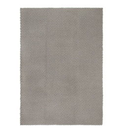 Tapis rectangulaire Gris 160x230 cm Coton