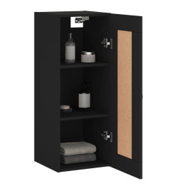 Armoire murale noir 34,5x34x90 cm bois d'ingénierie