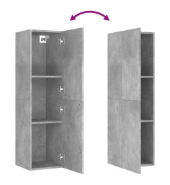 Ensemble de meubles TV 6 pcs Gris béton Aggloméré