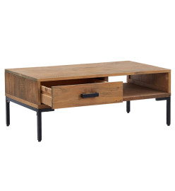 Table basse 90x50x35 cm Bois de pin massif