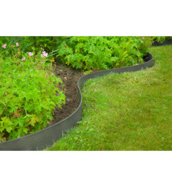 Nature Bordure de jardin texturée 0,12x24 m 5 mm gris