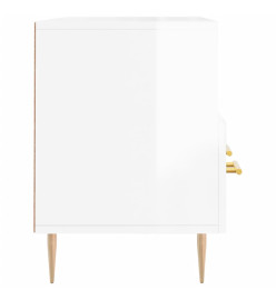 Meuble TV Blanc brillant 102x36x50 cm Bois d'ingénierie