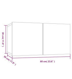 Ensemble de meubles TV 7 pcs Chêne fumé Bois d'ingénierie