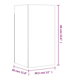 Ensemble de meubles TV 7 pcs Chêne fumé Bois d'ingénierie