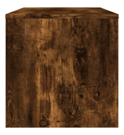 Meuble TV chêne fumé 120x34x37 cm bois d'ingénierie