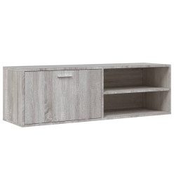 Meuble TV sonoma gris 120x34x37 cm bois d'ingénierie