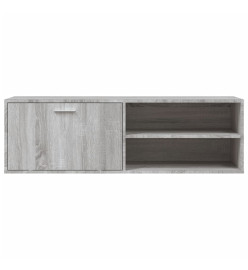 Meuble TV sonoma gris 120x34x37 cm bois d'ingénierie