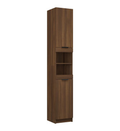 Meubles de salle de bain 5 pcs Marron Bois d'ingénierie