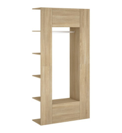 Armoires de couloir 2 pcs Chêne Sonoma Bois d'ingénierie