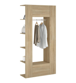 Armoires de couloir 2 pcs Chêne Sonoma Bois d'ingénierie