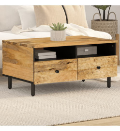 Table basse 80x54x40 cm bois de manguier massif