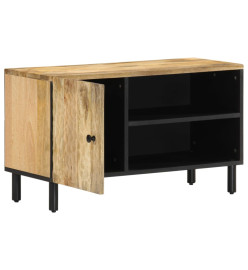 Meuble TV 80x31x46 cm bois massif de manguier