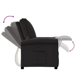 Fauteuil inclinable Noir Tissu