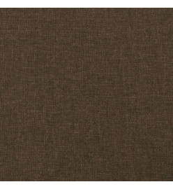 Tête de lit avec oreilles Marron foncé 103x23x78/88 cm Tissu