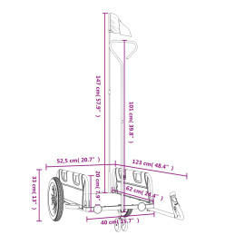 Remorque de vélo jaune tissu oxford et fer