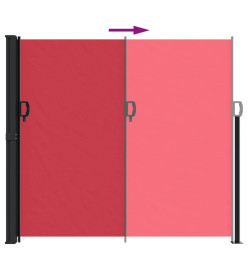 Auvent latéral rétractable rouge 180x600 cm