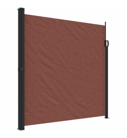 Auvent latéral rétractable marron 200x600 cm