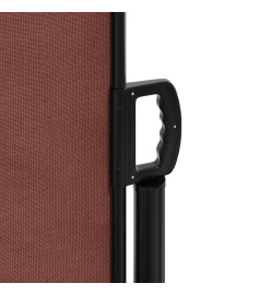 Auvent latéral rétractable marron 200x600 cm