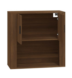 Armoire murale Chêne marron 80x33x80 cm Bois d'ingénierie