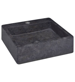 Lavabo Noir 40x40x12 cm Marbre