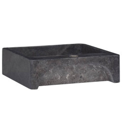 Lavabo Noir 40x40x12 cm Marbre