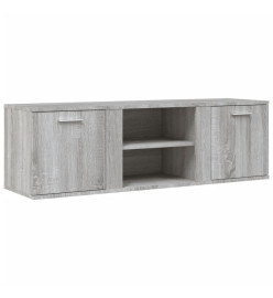 Meuble TV sonoma gris 120x34x37 cm bois d'ingénierie