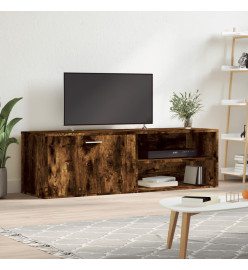 Meuble TV chêne fumé 120x34x37 cm bois d'ingénierie